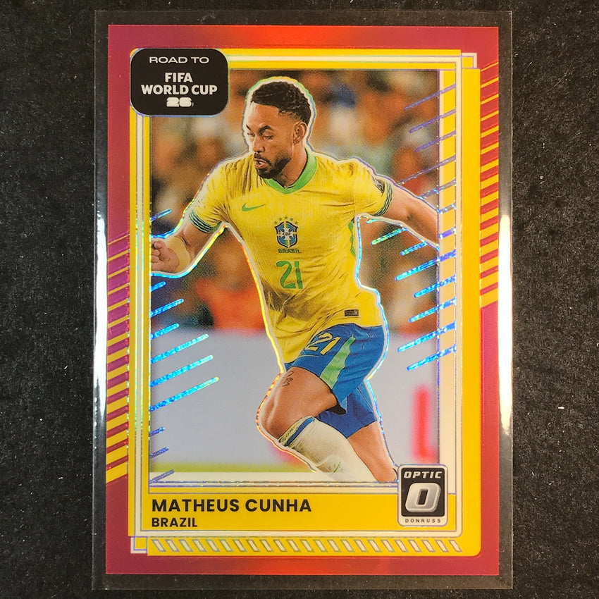 2025-26 Donruss Road to FIFA World Cup MATHEUS CUNHA Optic Red /199 #182