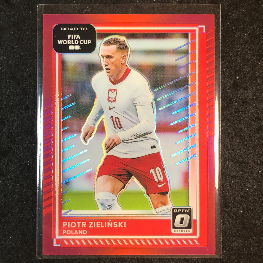 2025-26 Donruss Road to FIFA World Cup PIOTR ZIELINSKI Optic Red /199 #195