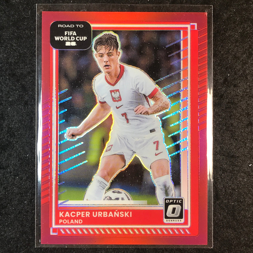 2025-26 Donruss Road to FIFA World Cup KACPER URBANSKI Optic Red /199 #198