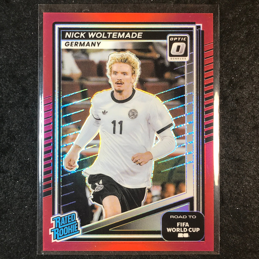 2025-26 Donruss Road to World Cup NICK WOLTEMADE Rated Rookie Optic Red /199
