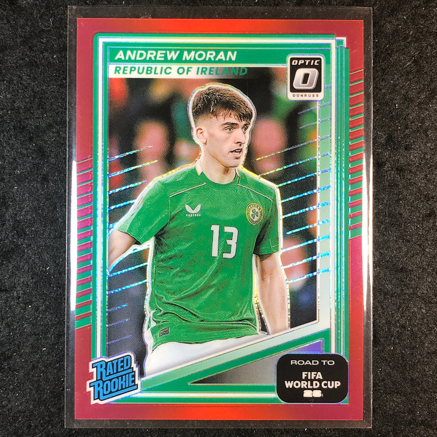 2025-26 Donruss Road to World Cup ANDREW MORAN Rated Rookie Optic Red /199 #229