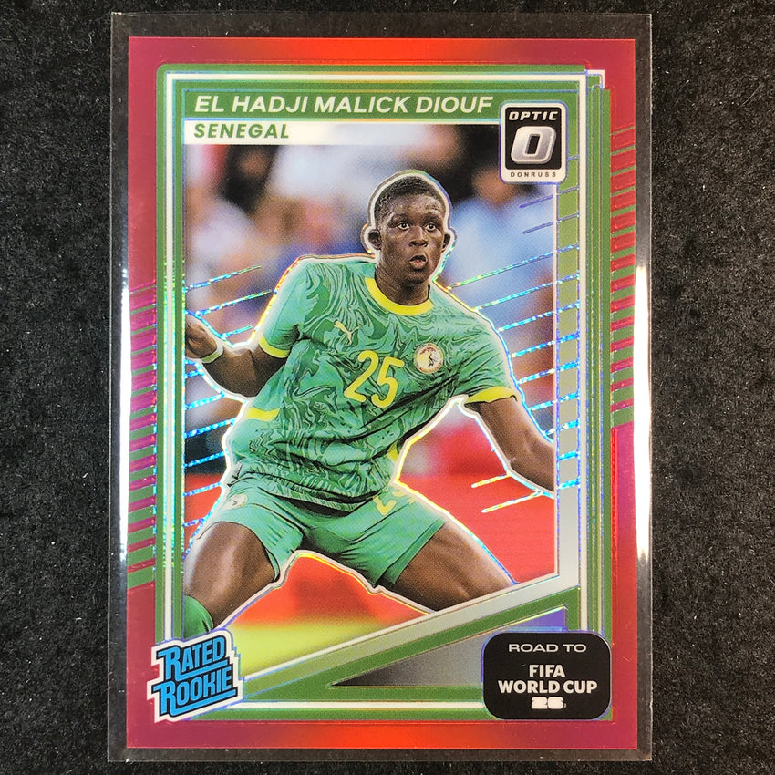 2025-26 Donruss Road to World Cup MALICK DIOUF Rated Rookie Optic Red /199 #236