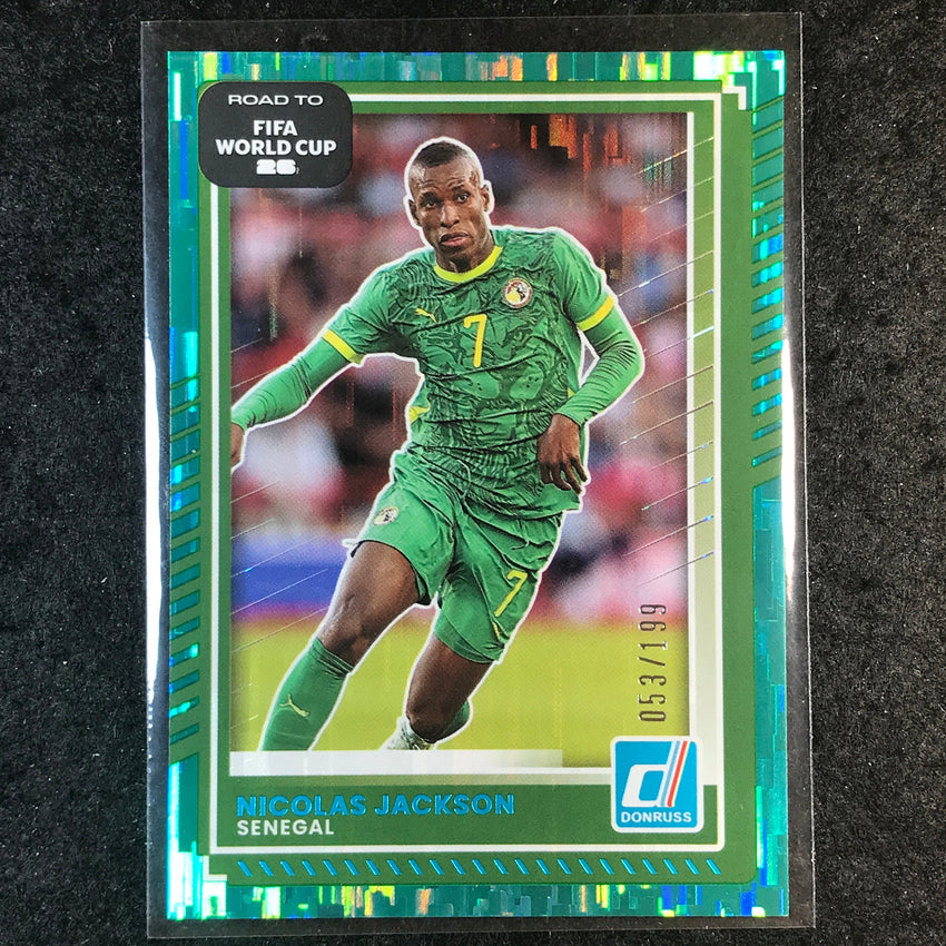 2025-26 Donruss Road to FIFA World Cup NICOLAS JACKSON Base Teal /199 #6