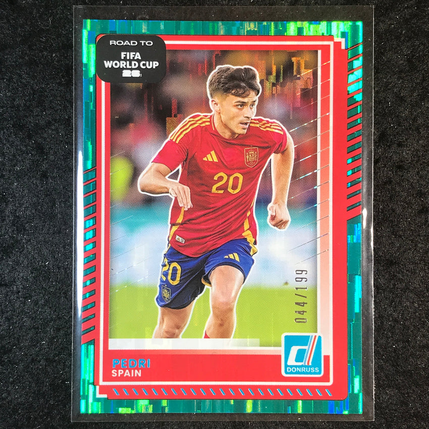 2025-26 Donruss Road to FIFA World Cup PEDRI Base Teal /199 #11