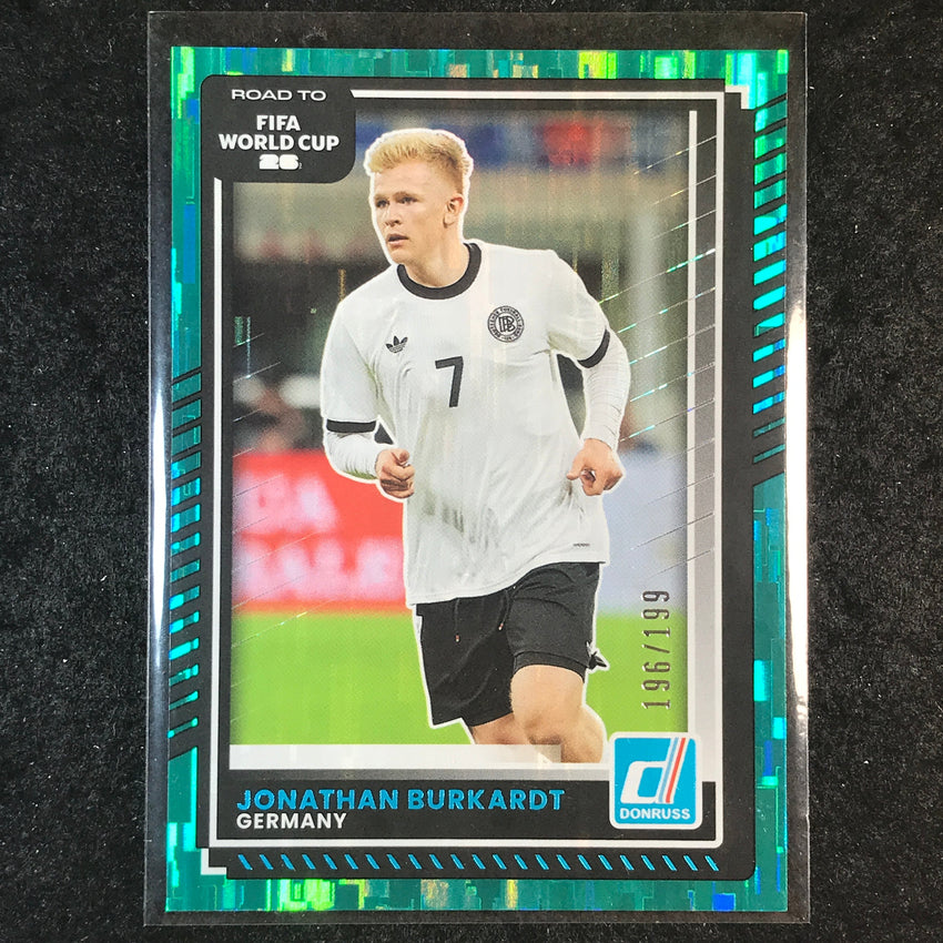 2025-26 Donruss Road to FIFA World Cup JONATHAN BURKARDT Base Teal /199 #44