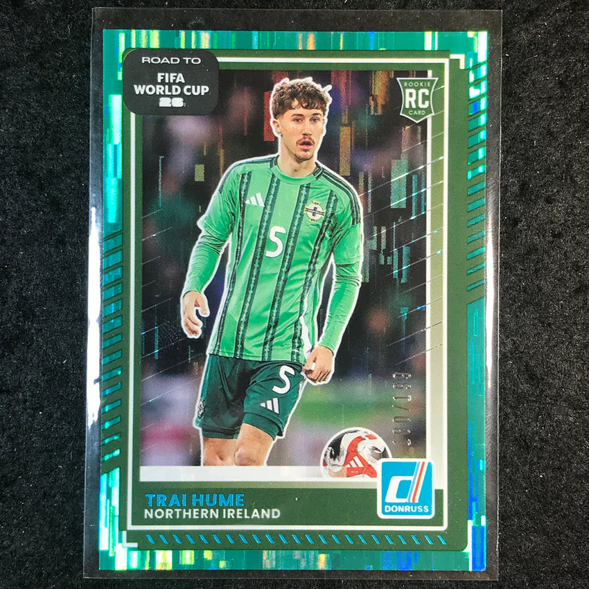2025-26 Donruss Road to FIFA World Cup TRAI HUME Rookie Base Teal /199 #46