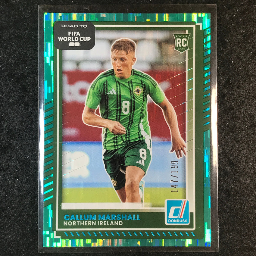 2025-26 Donruss Road to FIFA World Cup CALLUM MARSHALL Rookie Base Teal /199 #47