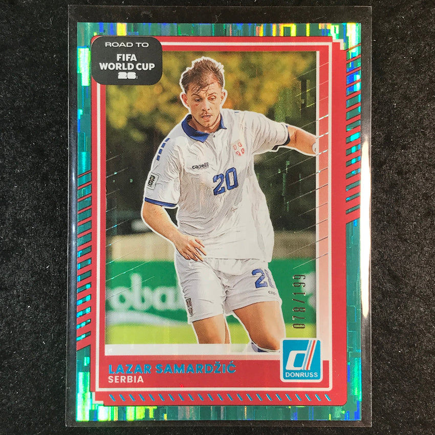 2025-26 Donruss Road to FIFA World Cup LAZAR SAMARDZIC Base Teal /199 #55