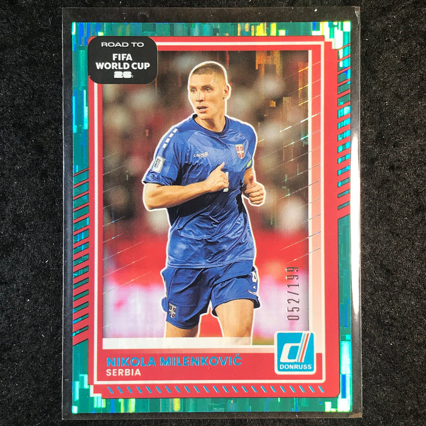 2025-26 Donruss Road to FIFA World Cup NIKOLA MILENKOVIC Base Teal /199 #56