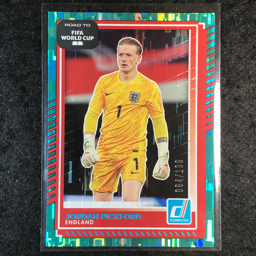 2025-26 Donruss Road to FIFA World Cup JORDAN PICKFORD Base Teal /199 #64