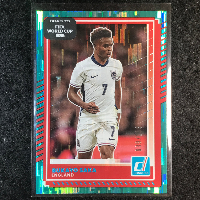 2025-26 Donruss Road to FIFA World Cup BUKAYO SAKA Base Teal /199 #65