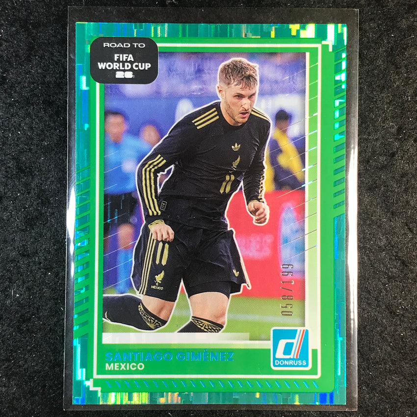 2025-26 Donruss Road to FIFA World Cup SANTIAGO GIMENEZ Base Teal /199 #75