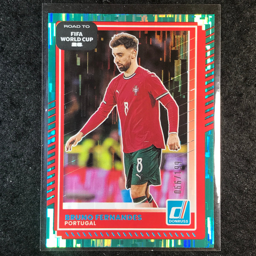 2025-26 Donruss Road to FIFA World Cup BRUNO FERNANDES Base Teal /199 #90