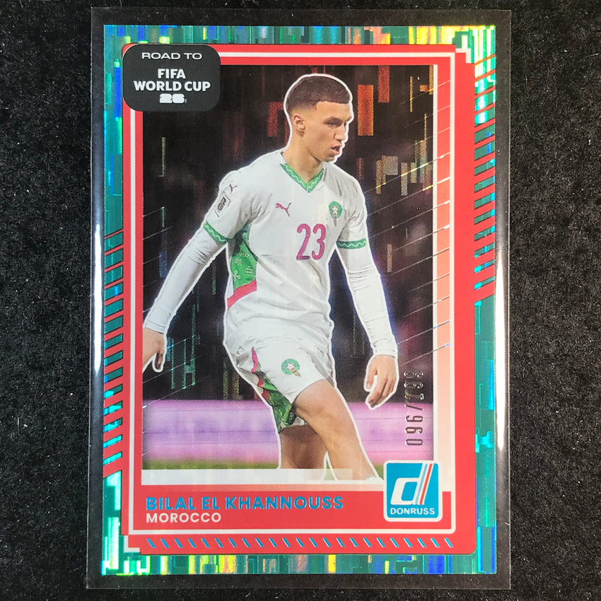 2025-26 Donruss Road to FIFA World Cup BILAL EL KHANNOUSS Base Teal /199 #97