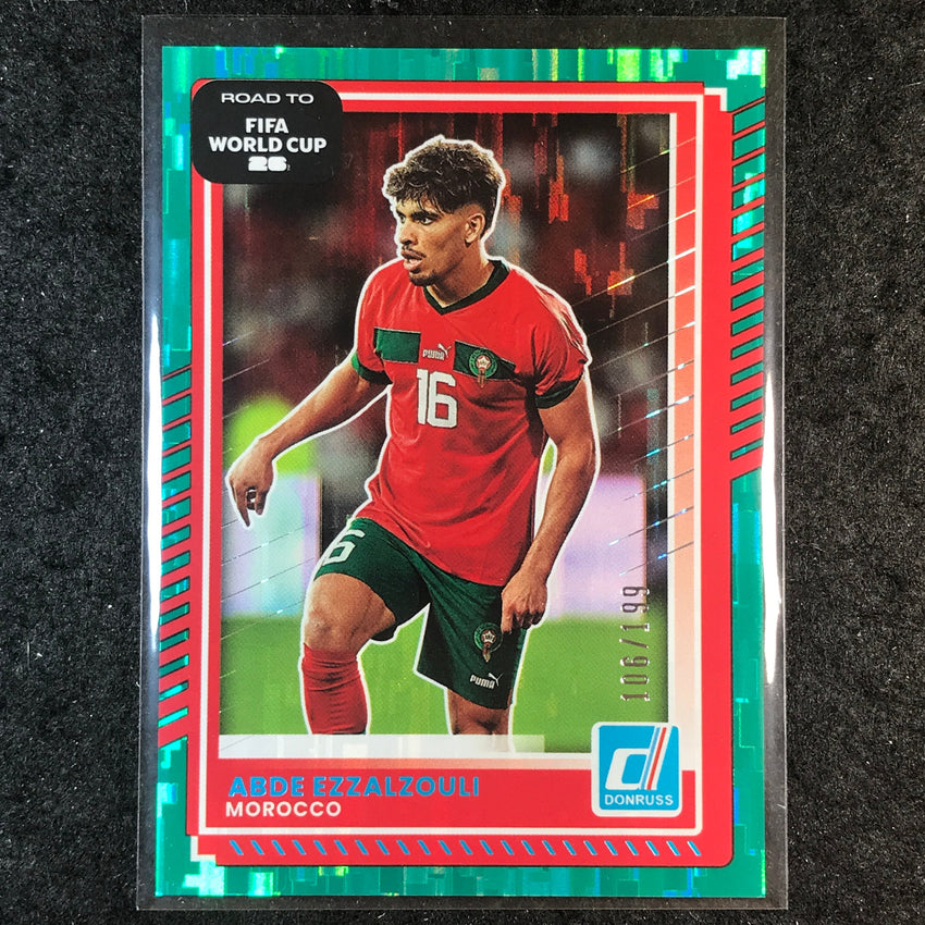 2025-26 Donruss Road to FIFA World Cup ABDE EZZALZOULI Base Teal /199 #101