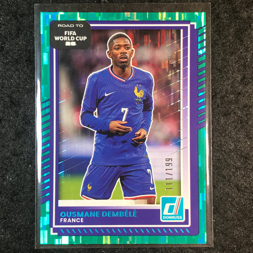 2025-26 Donruss Road to FIFA World Cup OUSMANE DEMBELE Base Teal /199 #137
