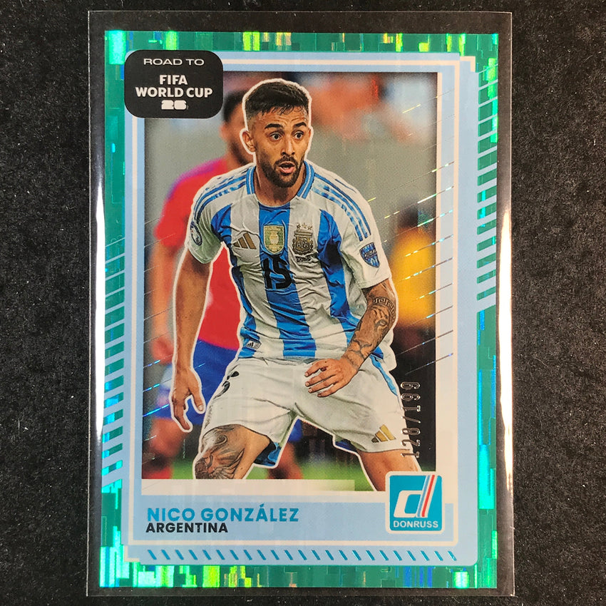 2025-26 Donruss Road to FIFA World Cup NICO GONZALEZ Base Teal /199 #159