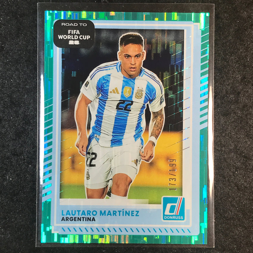 2025-26 Donruss Road to FIFA World Cup LAUTARO MARTINEZ Base Teal /199 #163
