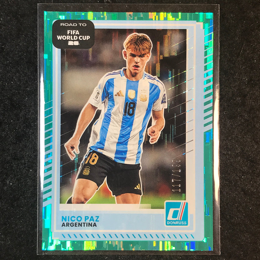 2025-26 Donruss Road to FIFA World Cup NICO PAZ Base Teal /199 #164