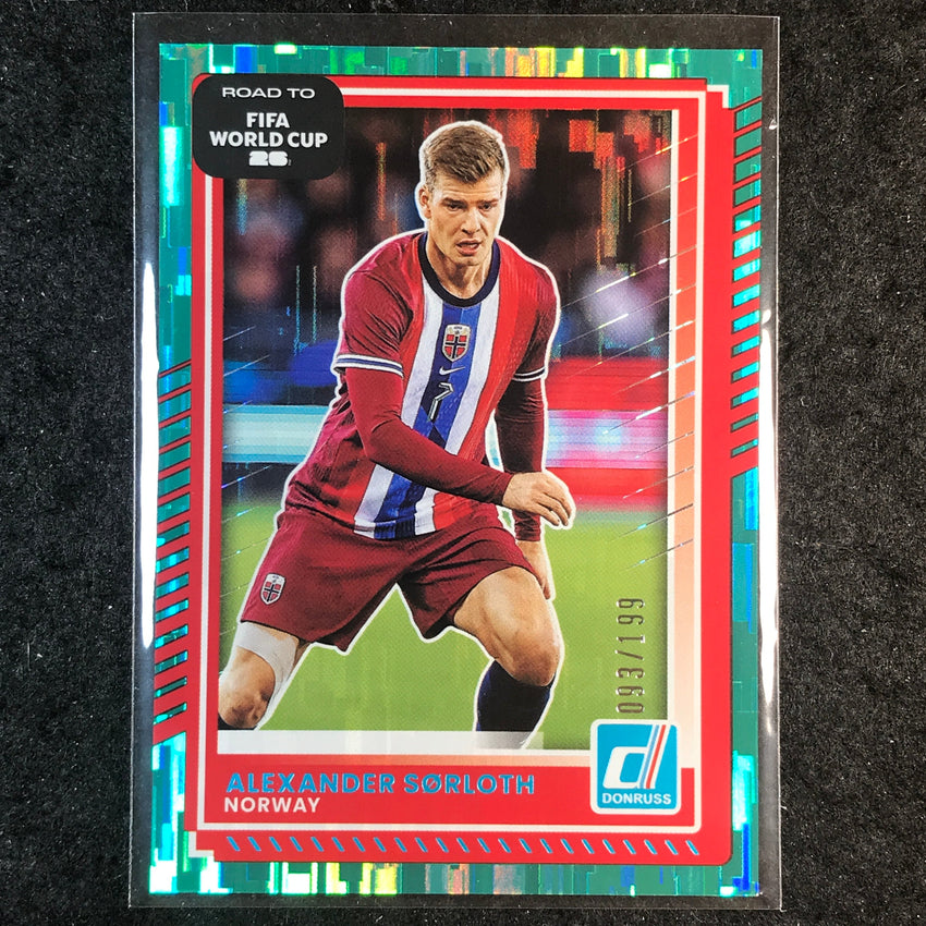 2025-26 Donruss Road to FIFA World Cup ALEXANDER SORLOTH Base Teal /199 #169