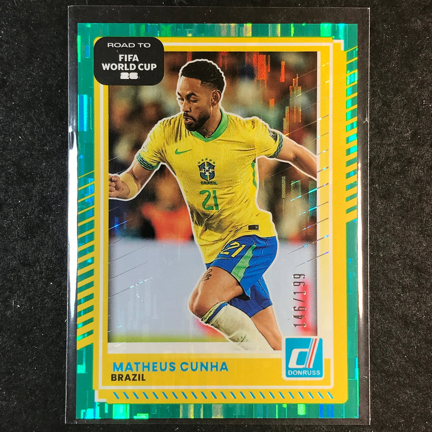 2025-26 Donruss Road to FIFA World Cup MATHEUS CUNHA Base Teal /199 #182