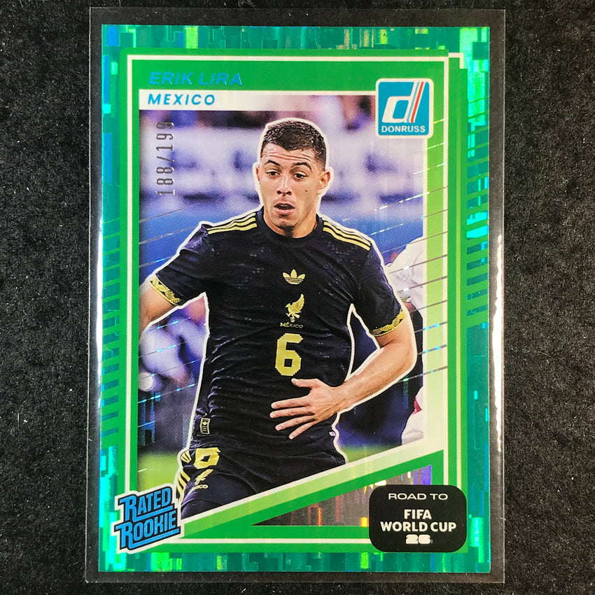 2025-26 Donruss Road to FIFA World Cup ERIK LIRA Rated Rookie Teal /199 #212