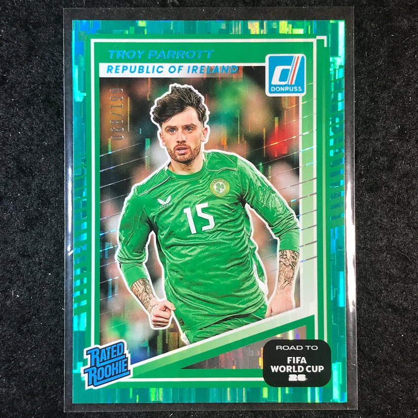 2025-26 Donruss Road to FIFA World Cup TROY PARROTT Rated Rookie Teal /199 #231
