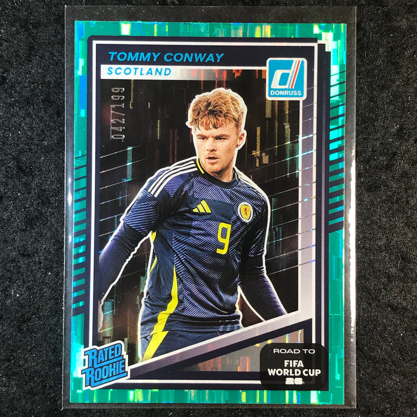 2025-26 Donruss Road to FIFA World Cup TOMMY CONWAY Rated Rookie Teal /199 #234