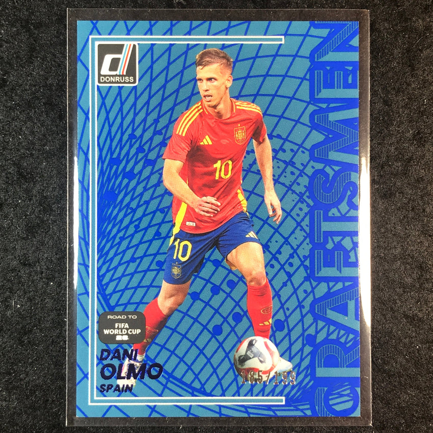2025-26 Donruss Road to FIFA World Cup DANI OLMO Craftsmen Blue 185/199 #21