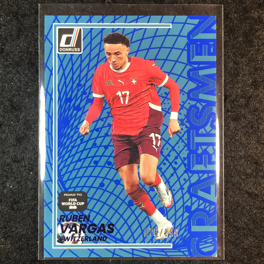 2025-26 Donruss Road to FIFA World Cup RUBEN VARGAS Craftsmen Blue 176/199 #22