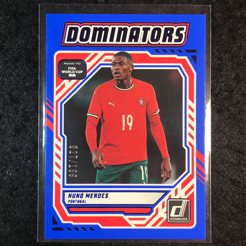 2025-26 Donruss Road to FIFA World Cup NUNO MENDES Dominators Blue 27/199 #16