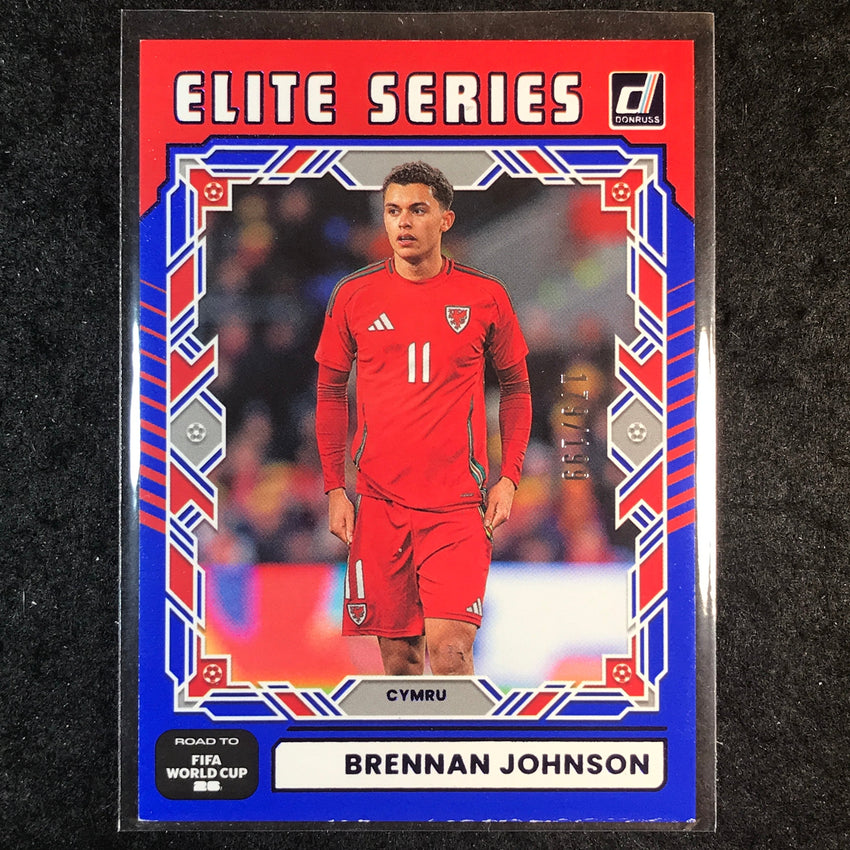 2025-26 Donruss Road to World Cup BRENNAN JOHNSON Elite Series Blue 179/199 #1