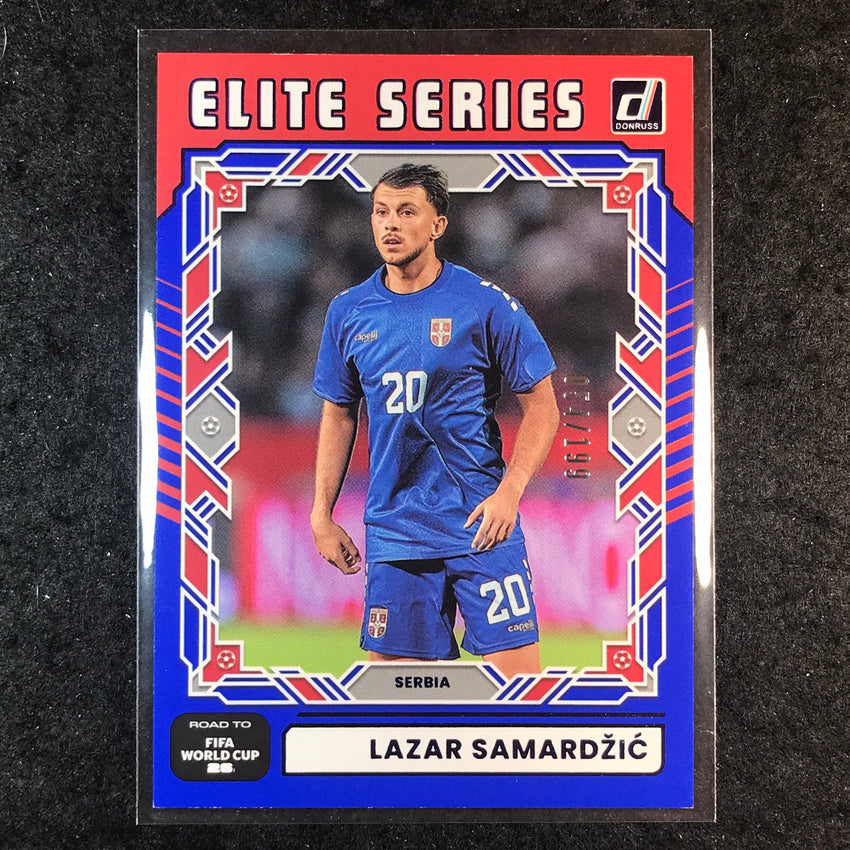 2025-26 Donruss Road to World Cup LAZAR SAMARDZIC Elite Series Blue 54/199 #7
