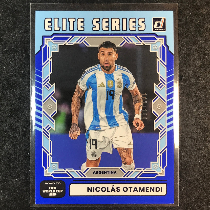 2025-26 Donruss Road to World Cup NICOLAS OTAMENDI Elite Series Blue 107/199 #21