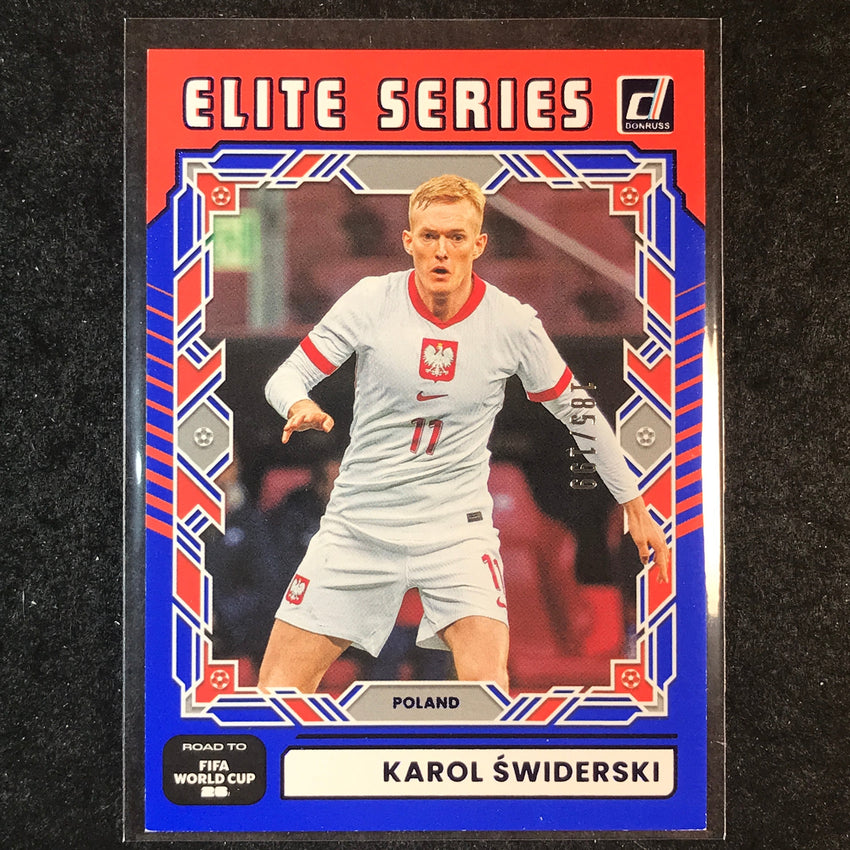 2025-26 Donruss Road to World Cup KAROL SWIDERSKI Elite Series Blue 185/199 #22