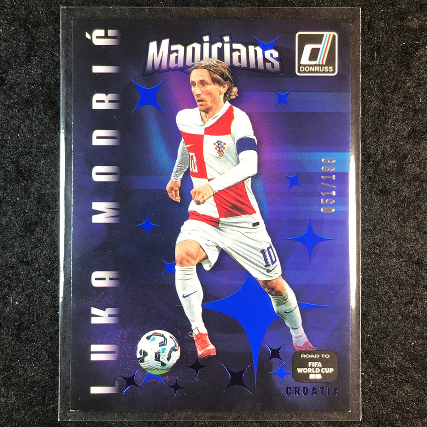 2025-26 Donruss Road to FIFA World Cup LUKA MODRIC Magicians Blue 51/199 #5
