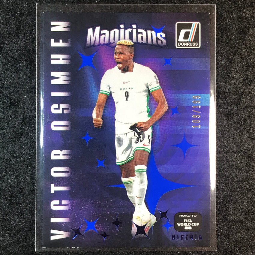 2025-26 Donruss Road to FIFA World Cup VICTOR OSIMHEN Magicians Blue 109/199 #14