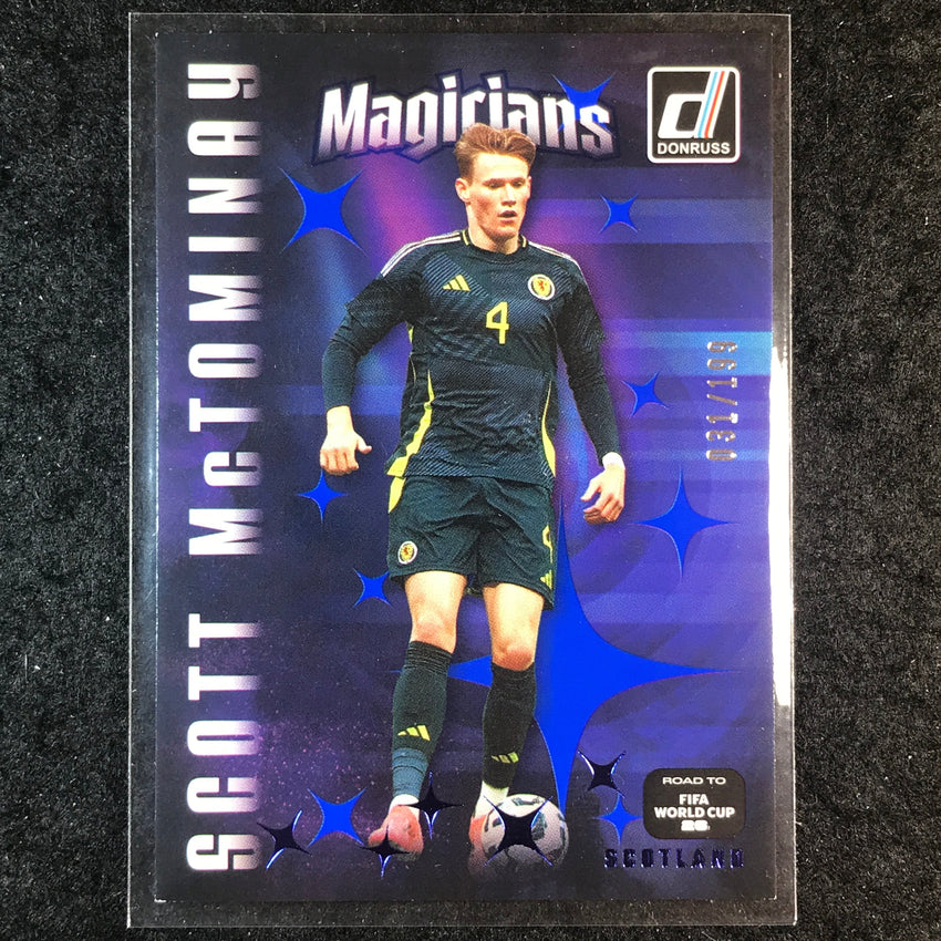 2025-26 Donruss Road to FIFA World Cup SCOTT MCTOMINAY Magicians Blue 31/199 #16