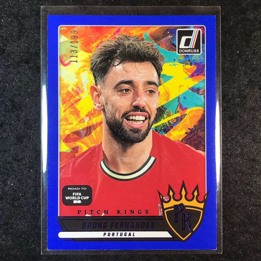 2025-26 Donruss Road to World Cup BRUNO FERNANDES Pitch Kings Blue 113/199 #2