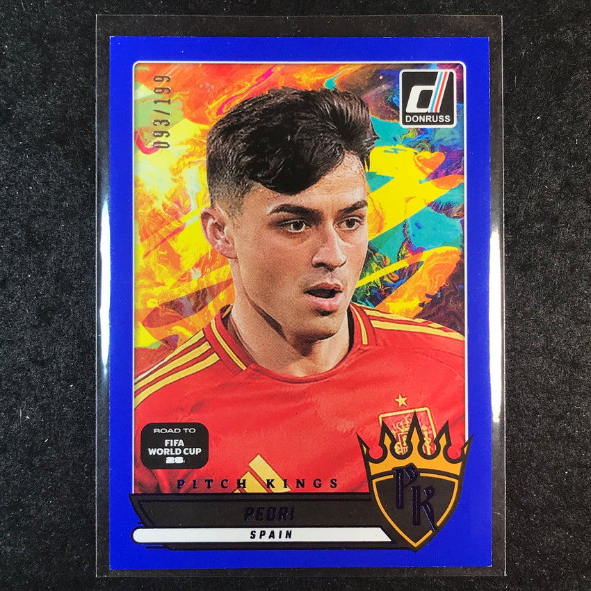 2025-26 Donruss Road to FIFA World Cup PEDRI Pitch Kings Blue 93/199 #12