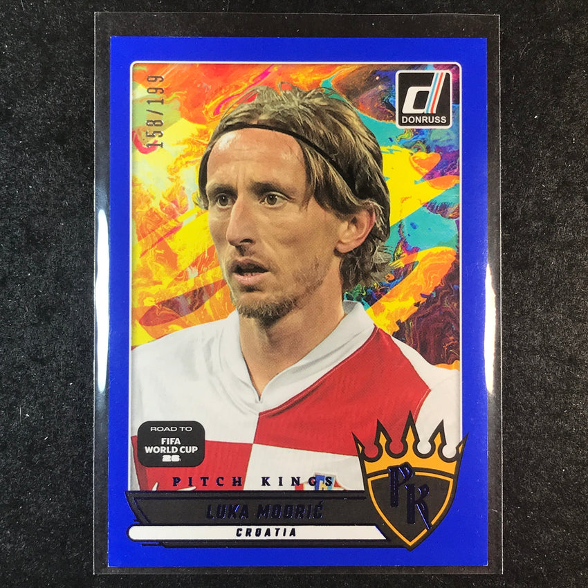 2025-26 Donruss Road to FIFA World Cup LUKA MODRIC Pitch Kings Blue 158/199 #15