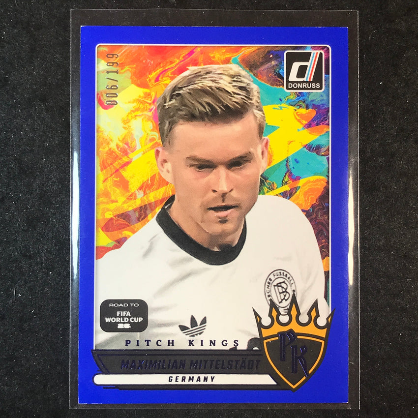 2025-26 Donruss Road to World Cup MAXIMILIAN MITTELSTADT Pitch Kings Blue 6/199