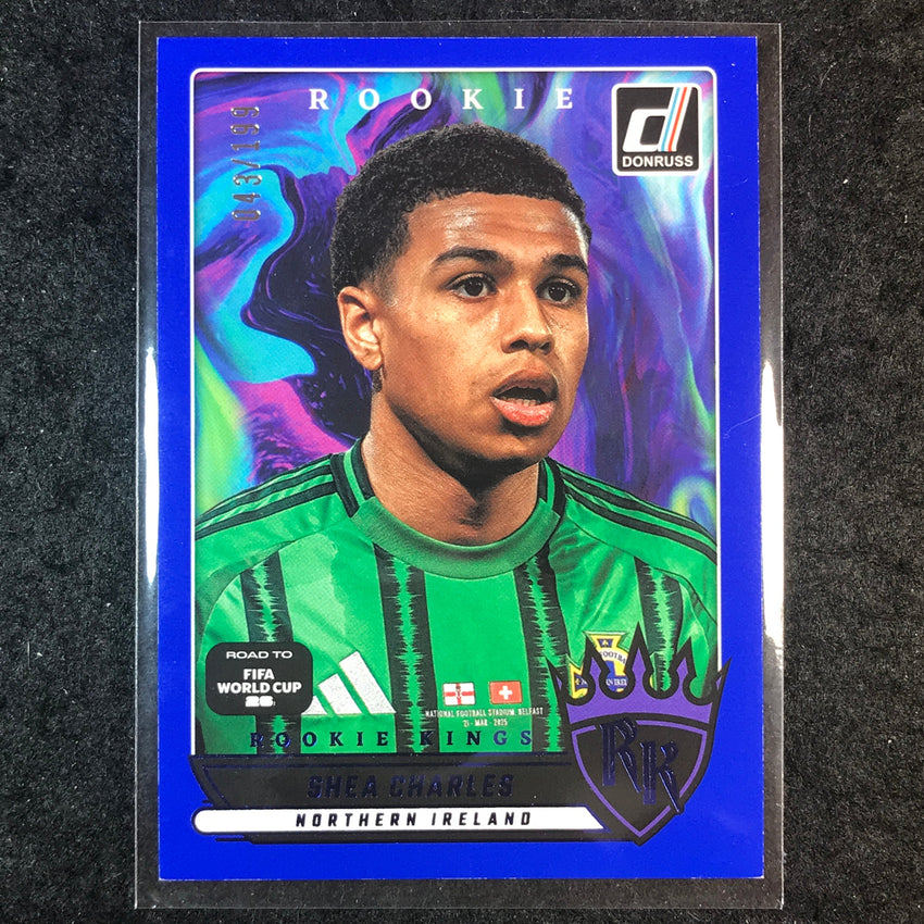2025-26 Donruss Road to FIFA World Cup SHEA CHARLES Rookie Kings Blue 43/199 #4