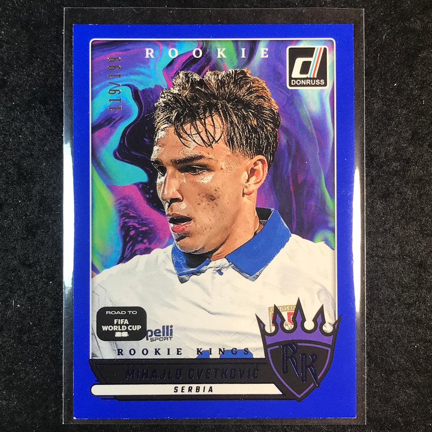 2025-26 Donruss Road to World Cup MIHAJLO CVETKOVIC Rookie Kings Blue 119/199