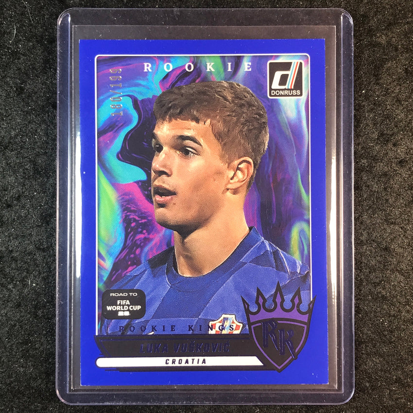 2025-26 Donruss Road to World Cup LUKA VUSKOVIC Rookie Kings Blue 180/199 #17
