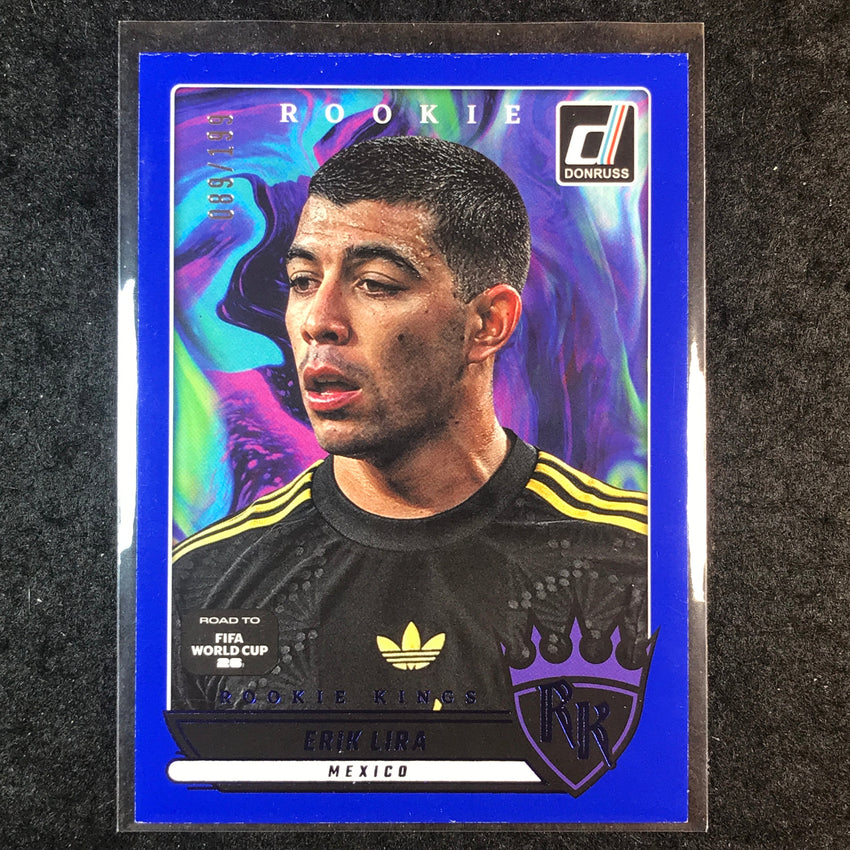 2025-26 Donruss Road to FIFA World Cup ERIK LIRA Rookie Kings Blue 89/199 #20