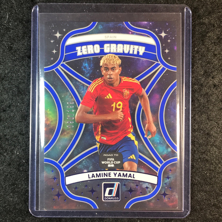 2025-26 Donruss Road to FIFA World Cup LAMINE YAMAL Zero Gravity Blue 90/199 #10