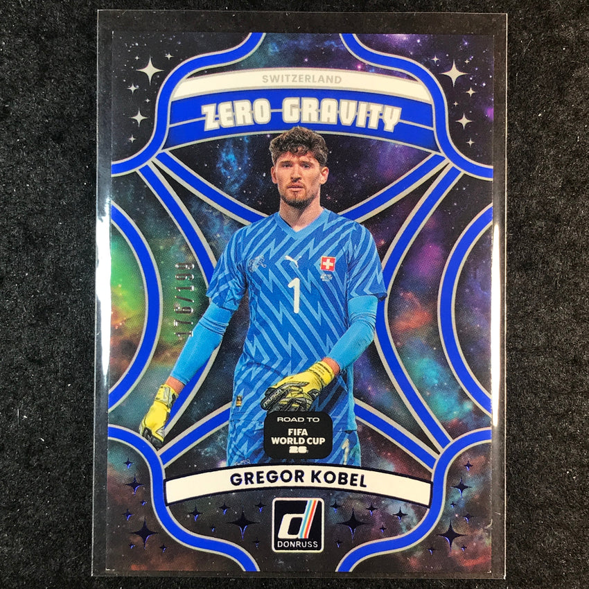 2025-26 Donruss Road to World Cup GREGOR KOBEL Zero Gravity Blue 176/199 #12