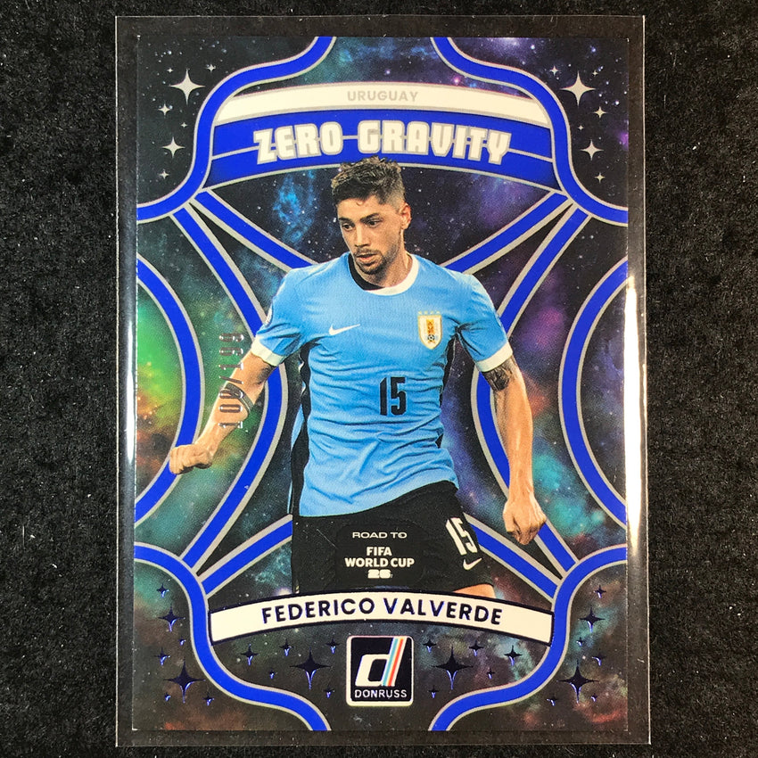 2025-26 Donruss Road to World Cup FEDERICO VALVERDE Zero Gravity Blue 100/199