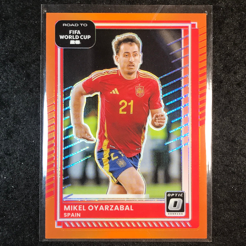 2025-26 Donruss Road to FIFA World Cup MIKEL OYARZABAL Optic Orange 10/99 #15